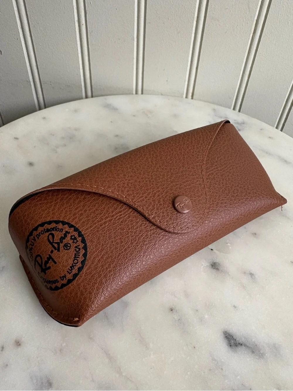 Ray-Ban Brown Leather Sunglasses Case EXCELLENT CONDITION Designer Travel Sporty